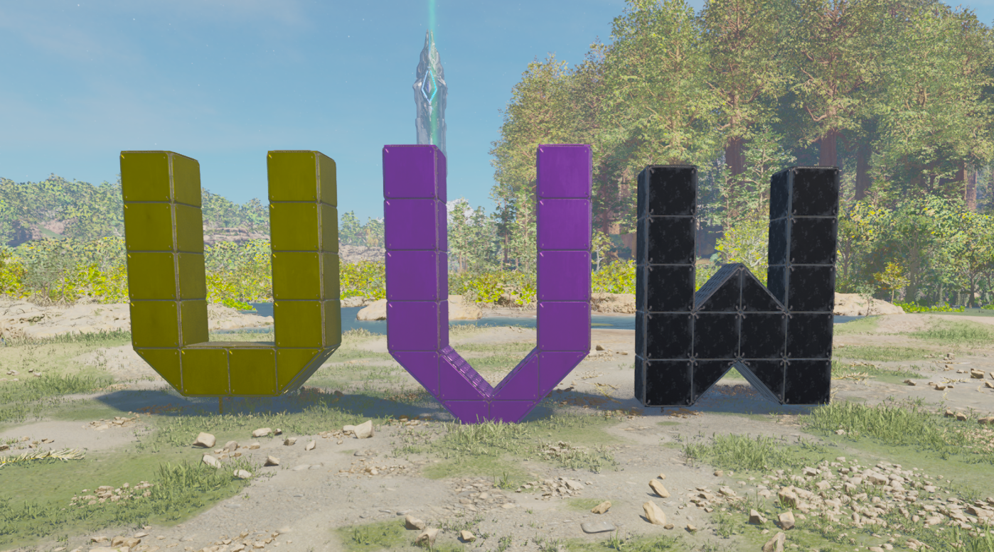 Alphabet Letters ( U V W ) - Шаблон постройки в ARK