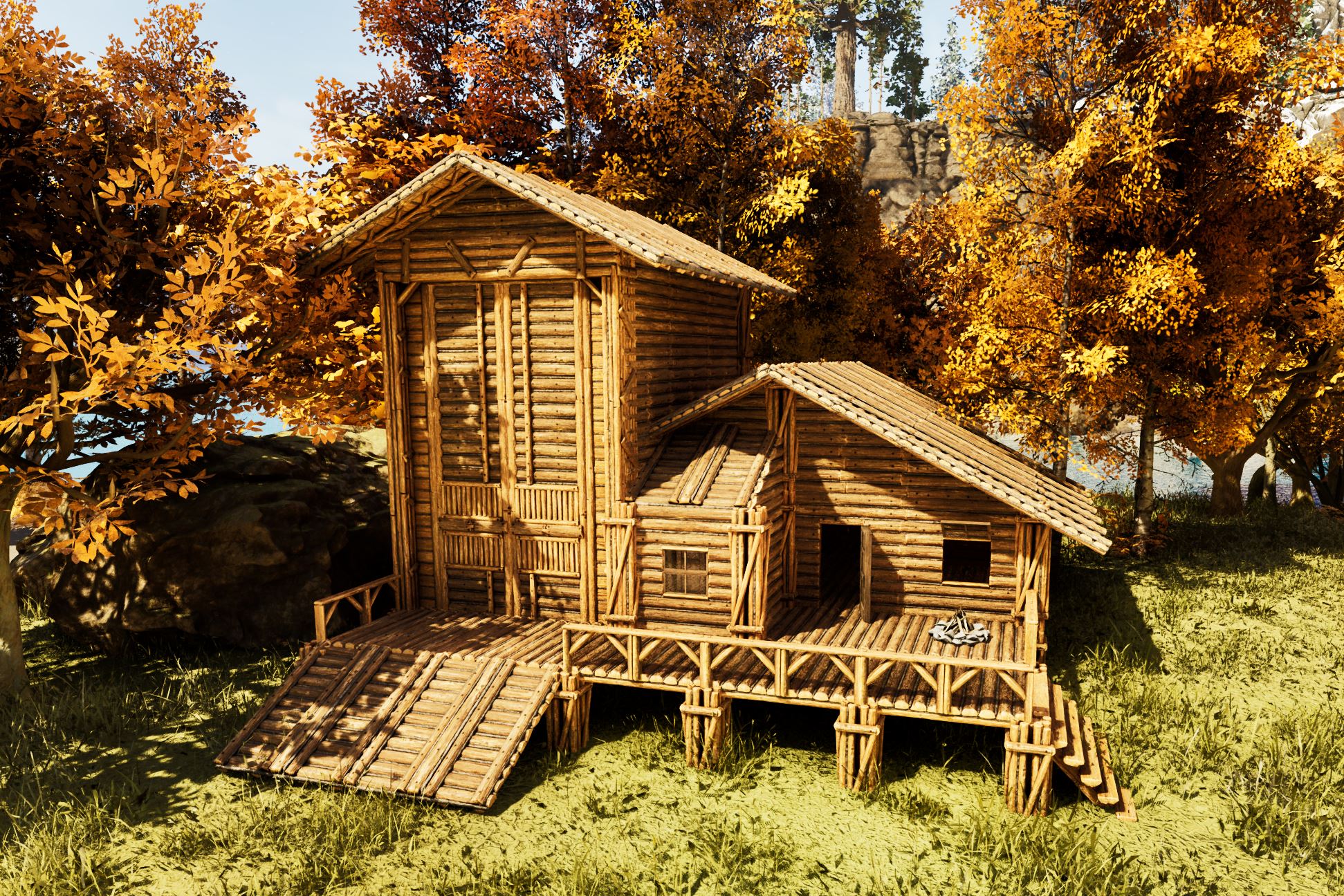 Pixeleen's Starter Wood Base 01 - ARK Building Template