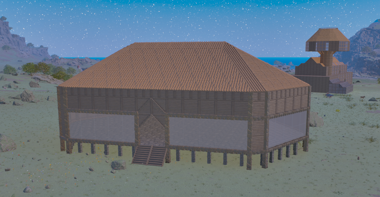 Middle Base Design Middle Base or Shopping Base - ARK Building Template