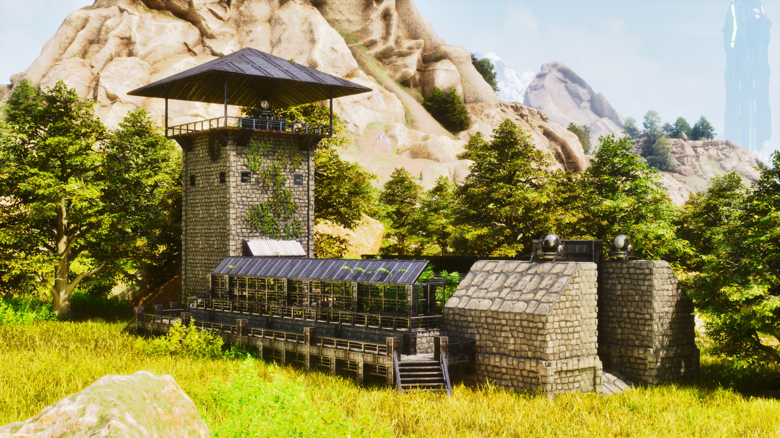 Ark Raptor Enclosure Etholdir Jurassic Park Raptor Pen Vanilla - ARK Building Template
